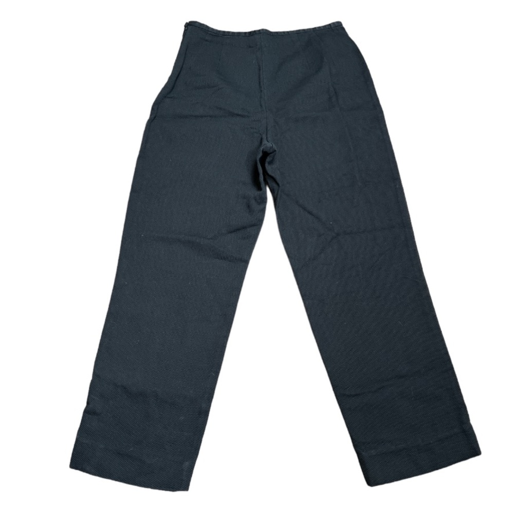 Pendleton Women’s Cotton Side‎ Zip Textured Black Pants Size 10 - Picture 2 of 6